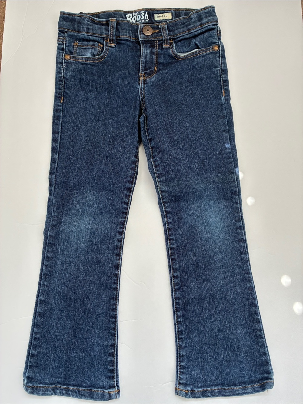 OshKosh B'gosh Denim Boot Cut Jeans- Adjustable Waist - 5T